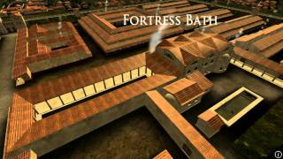 Animation of ancient Roman Fort in Caerleon Wales [upl. by Ayikat]