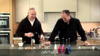 How to make a frappé coffee using an aerolatte milk frother [upl. by Ahsimak869]