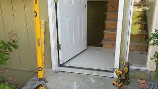 Jeld Wen Front Door Installation  Really crappy products and craftsmanship PART 1 [upl. by Rosen919]