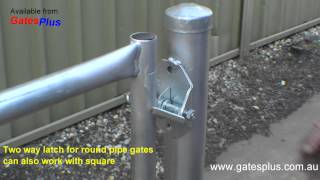 Gate Latch 2 way for round pipe and square [upl. by Neicul]