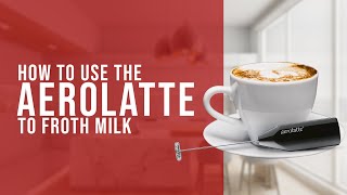 How To Use the AeroLatte To Froth Milk [upl. by Aihsekin9]