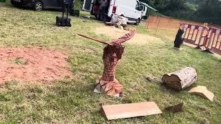 A fabulous range of wooden sculpture at Caerleon festival 2024 [upl. by Fanya]