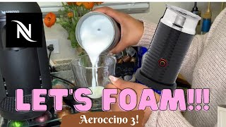 How To Foam Milk With Aeroccino 3 Make Coffee With Foam Tips amp Tricks  Easy Foamed Latte Recipe [upl. by Melnick]