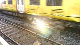 Merseyrail 507 009 making arcs at Birkdale station [upl. by Mellisent232]