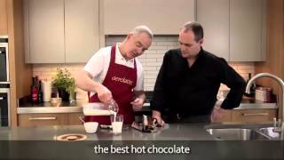 How to make a hot chocolate using an aerolatte milk frother [upl. by Aisatna243]